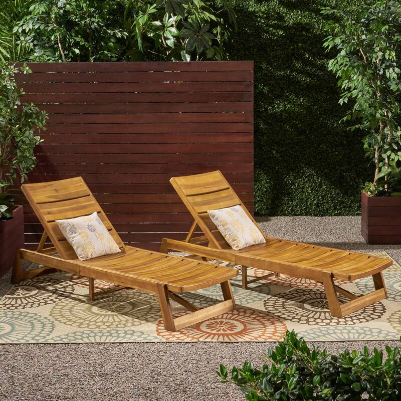 Maki Chaise Lounge( Set Of 2 ) - Yellow Brown