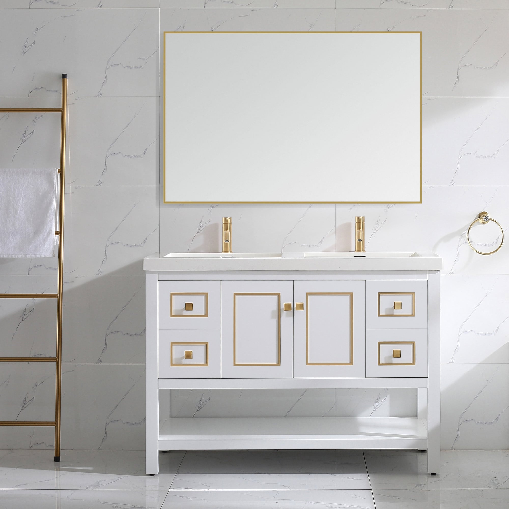 Davis 48" Double Bathroom Vanity Set