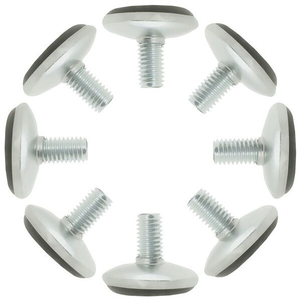 M8 x 15 x 30mm Furniture Leveling Feet Pad Adjustable Leveler for Table Leg 8pcs