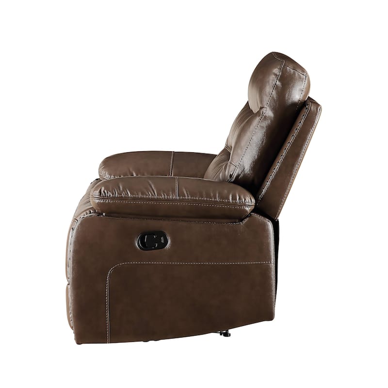 Graton Horizontal Tufted with Nailhead Trim Reclining Loveseat