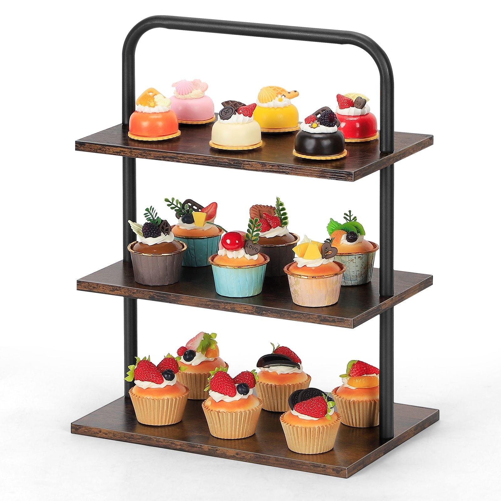 3-Tier Wood Cupcake Stand