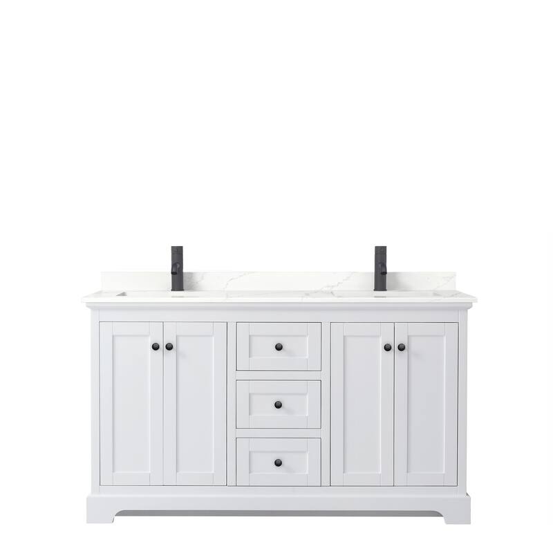 Avery 60-inch Double Vanity, Quartz Top