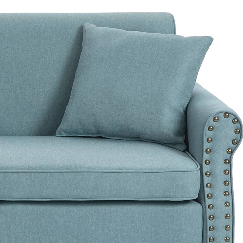 Modern 73" Couch Loveseat Upholstered Sofa