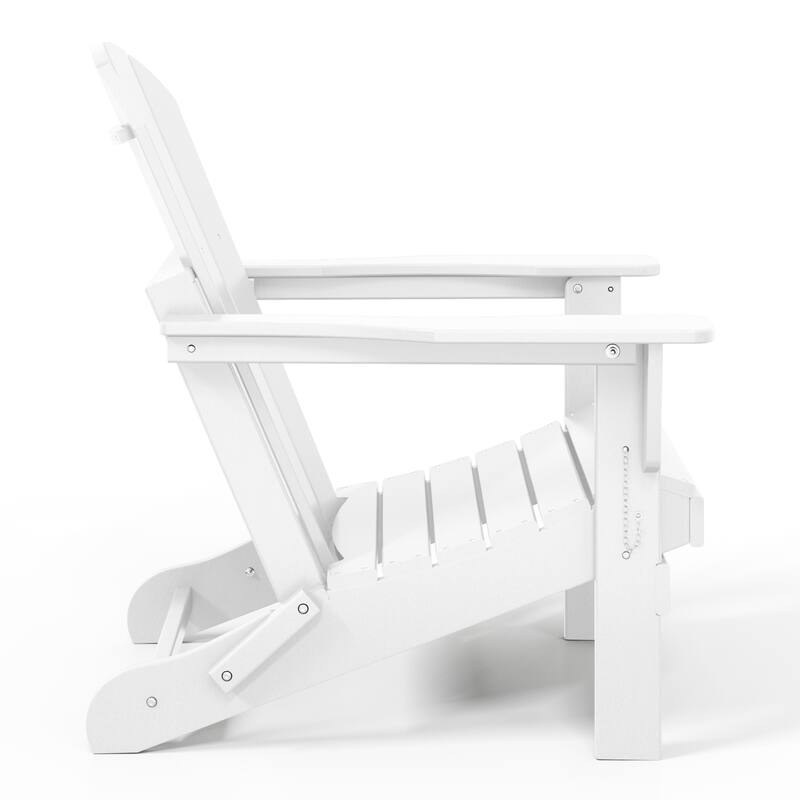Laguna Outdoor 5-Piece Adirondack Chair With Square Coffee Table Conversation Set