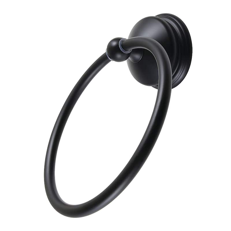 Vintage Towel Ring - Matte Black