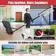 preview thumbnail 10 of 8, Basketball Hoop Height Adjustable Basketball System with Wheels and Fillable Base - 30" x 23" x 90"
