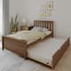 Max and Lily Twin Size Bed with Trundle - Walnut