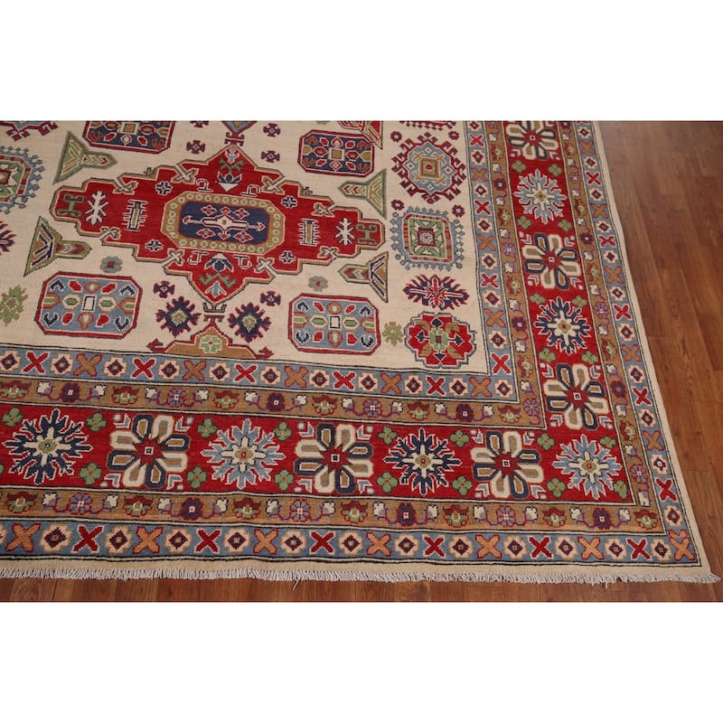 Kazak Oriental Area Rug Hand-Knotted Living Room Wool Carpet - 8'2" x 10'5"