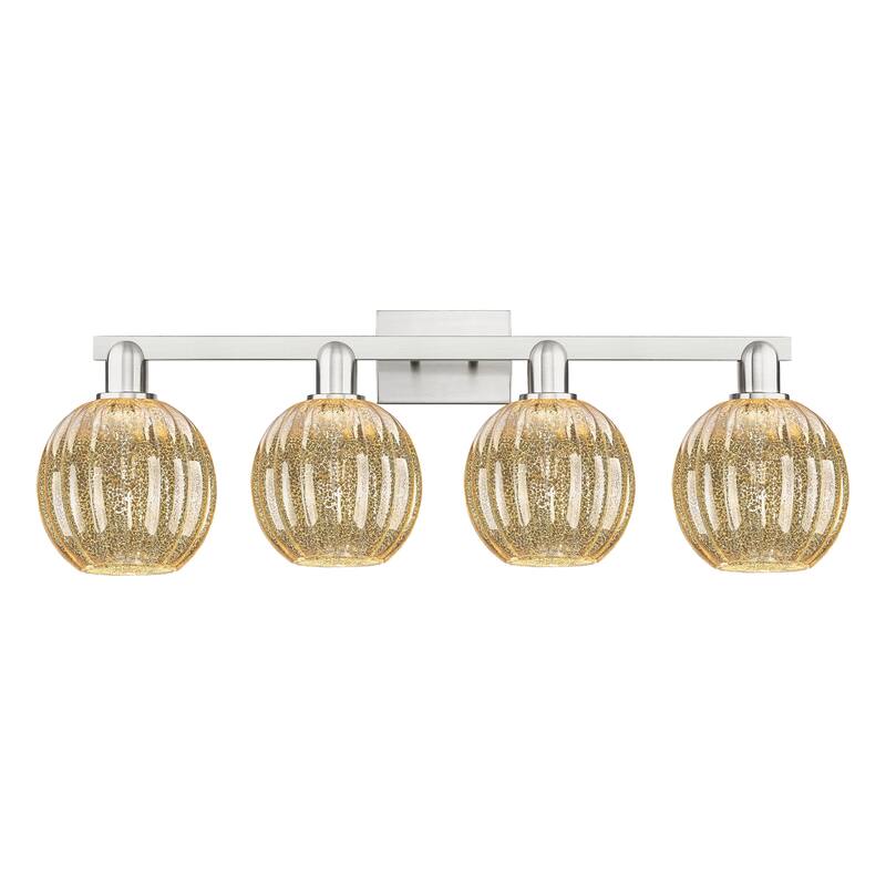 Innovations Lighting Downtown Urban - Preston - 4 Light 36" Globe Shade Bath Vanity Light