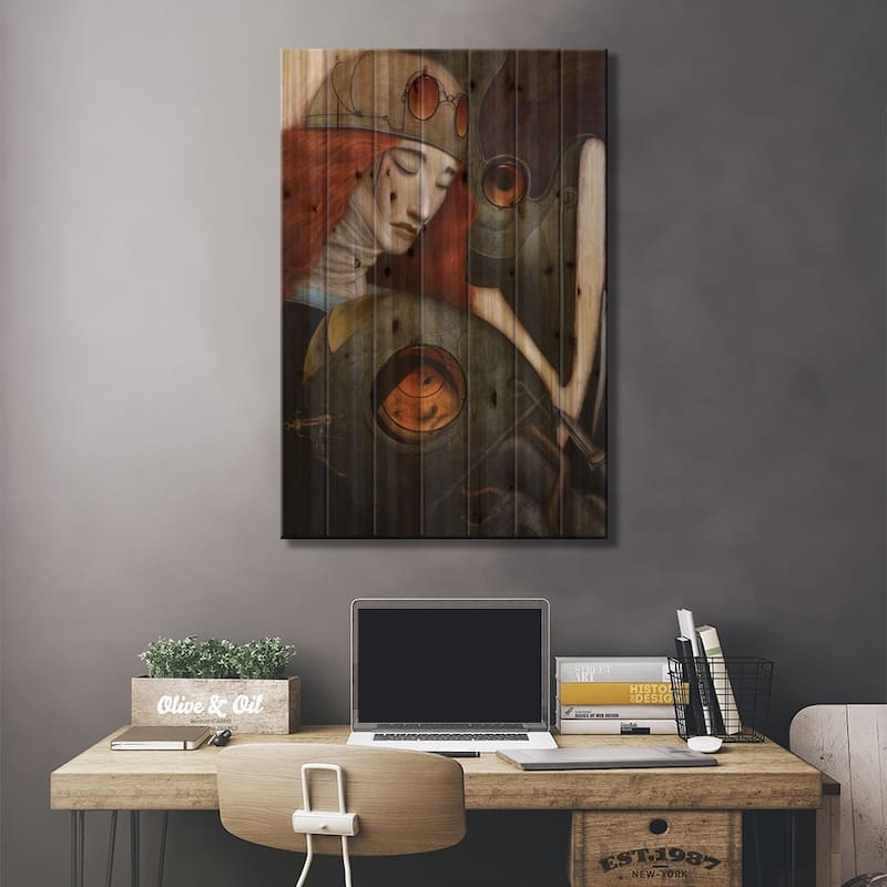 Shared Eyewear Print On Wood by Bill Carman - Multi-Color