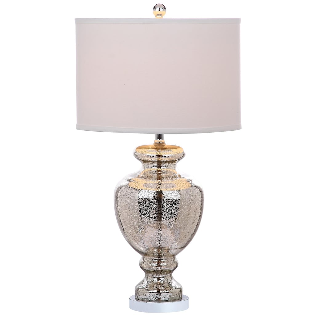 SAFAVIEH Lighting Marquita 28-inch Morocco Mercury Glass Table Lamp - 15"x15"x28" - 15Wx15Dx28H