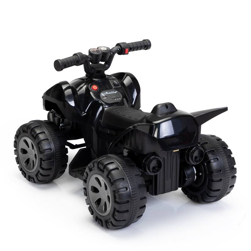 6V Kids Ride-On ATV Quad Car with LED Lights, Music, and Spray Device, Electric Ride-On Toy for Ages 3-5