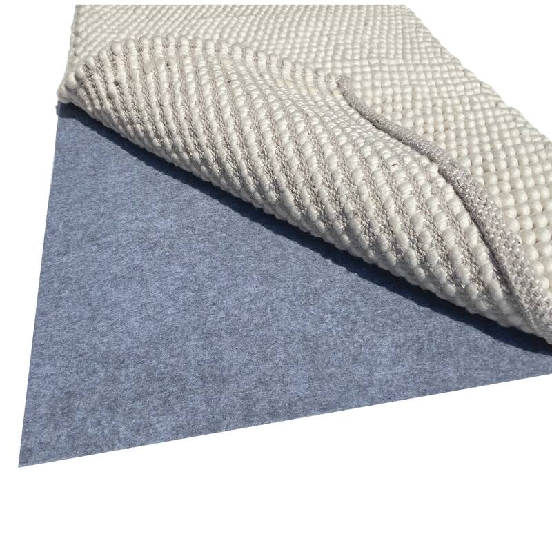0.125" Thick - Grey Non-slip Noise-reducing Rug Pad for Hardwood Floors