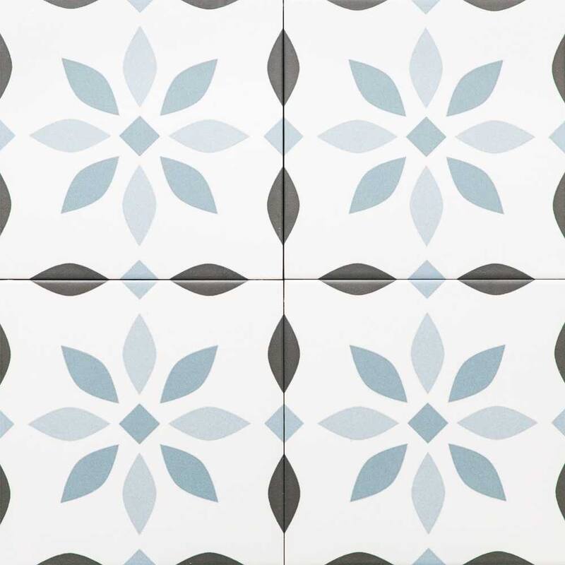 The Tile Life Snowflakes 8.7x8.7 Porcelain Floor & Wall Tile