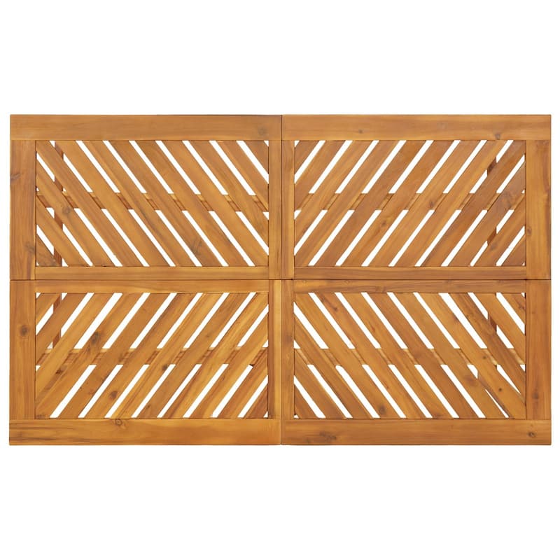 vidaXL 4 Piece Garden Dining Set Solid Wood Acacia - 23.2 x 24.6 x 35
