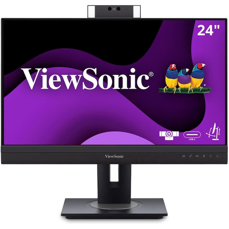 ViewSonic VG2457V-S 24" 1080p Conferencing Monitor, Black-Certified Refurbished