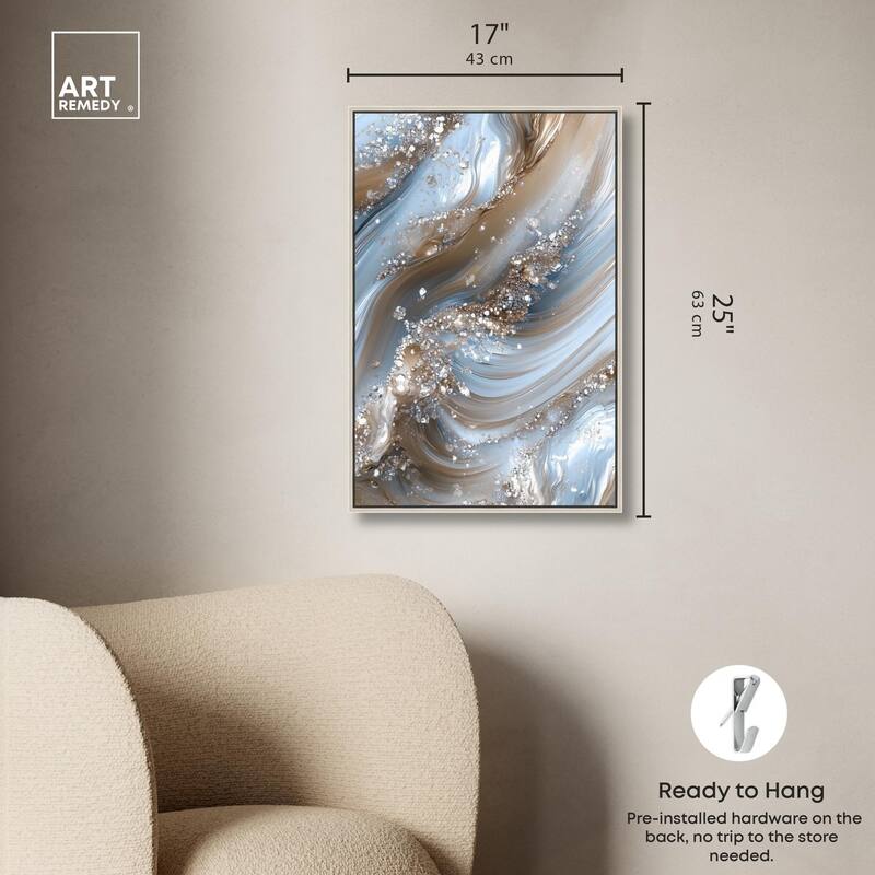 Crystal Ice Storm Canvas by Art Remedy