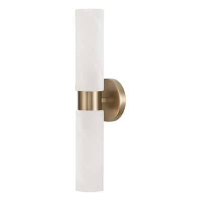 Alyssa 2-Light Sconce - 5"W x 20.5"H x 5"E