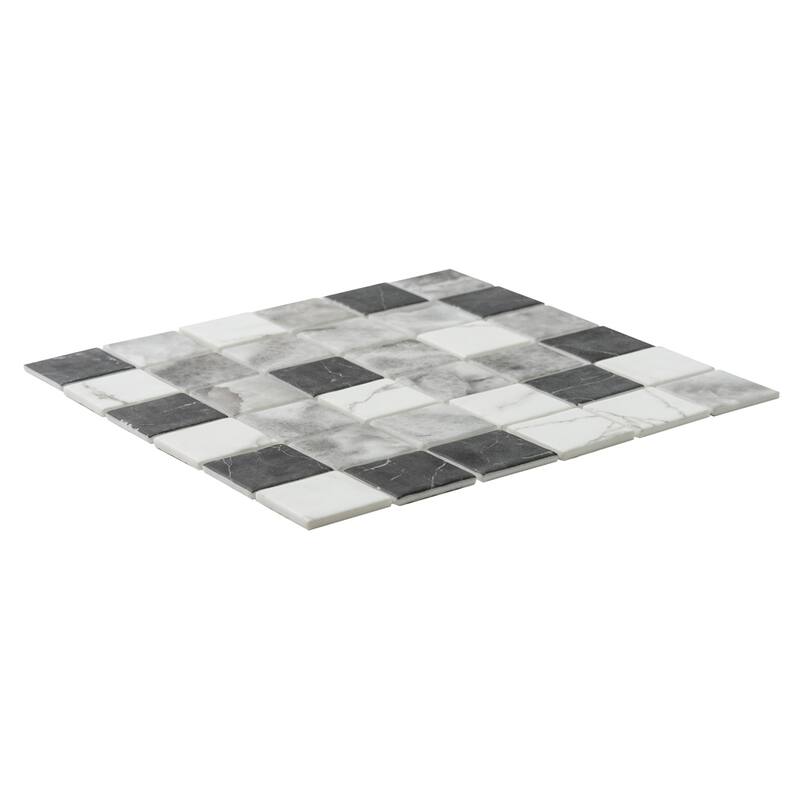 The Tile Life Eterna Square 12x12 Grey Glass Floor & Wall Tile