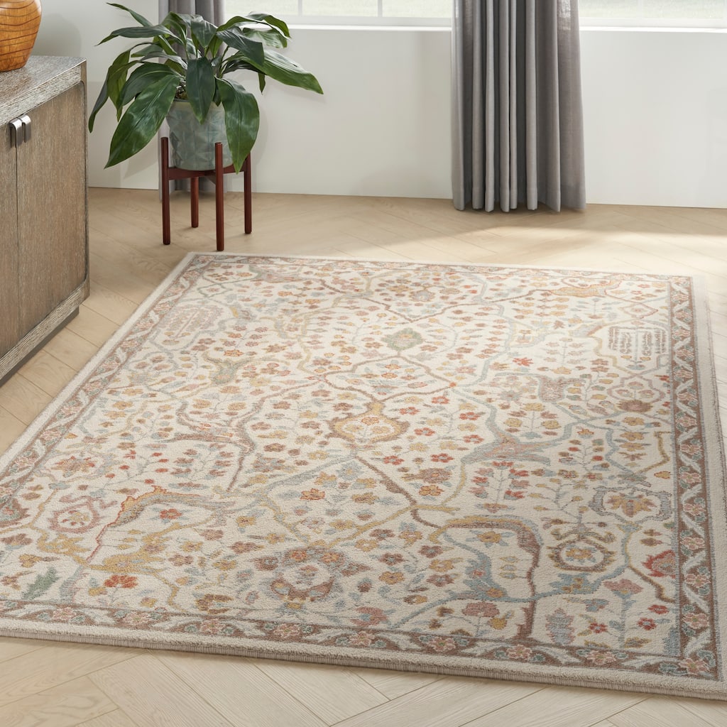 Nourison Parisa Traditional Persian Floral Area Rug
