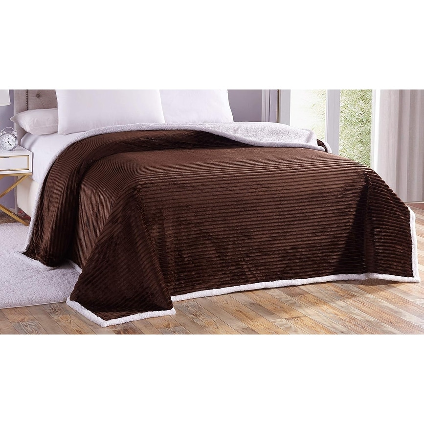 Home Essentials by D cor More Corduroy Sherpa Blanket