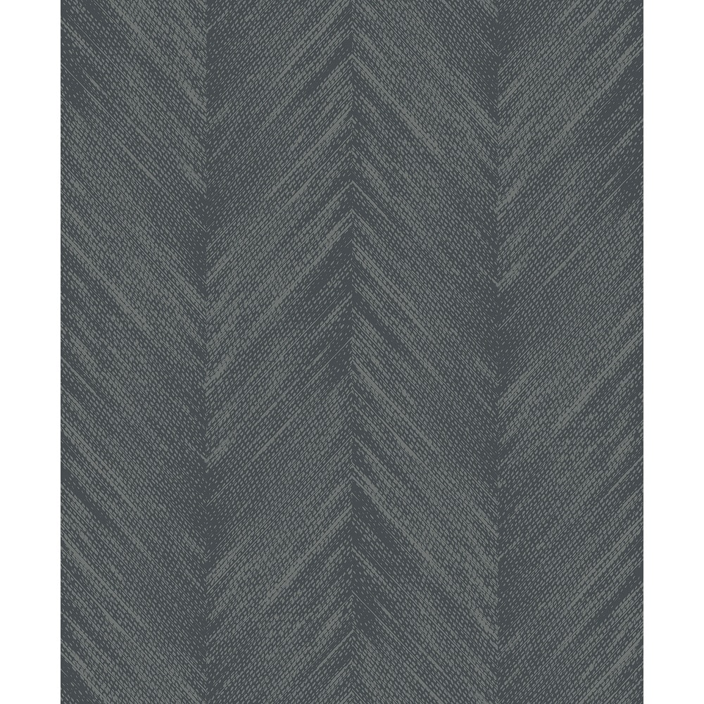Seabrook Designs Otto Geometric Chevron Non-Woven Unpasted Wallpaper