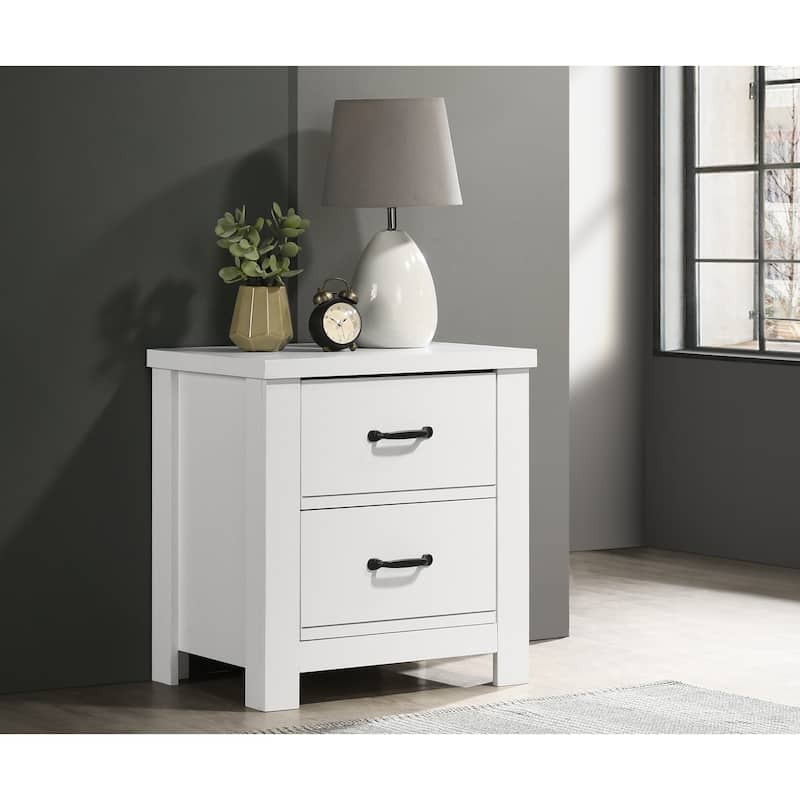 2-Drawer Nightstand Bedside Table
