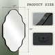 preview thumbnail 31 of 38, Irregular Accent Mirror Scalloped Wall Mirror