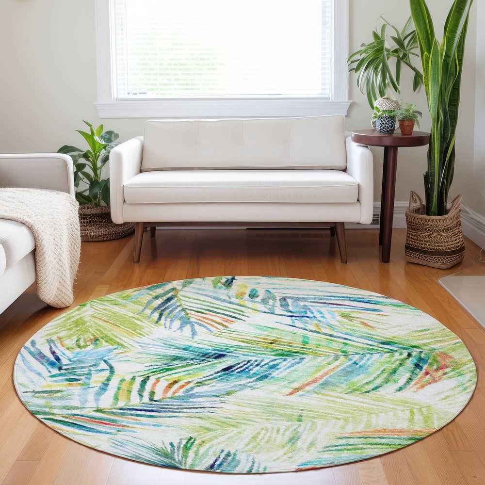 Premium Washable Super Soft Watercolor Modern Floral Mayfield Rug