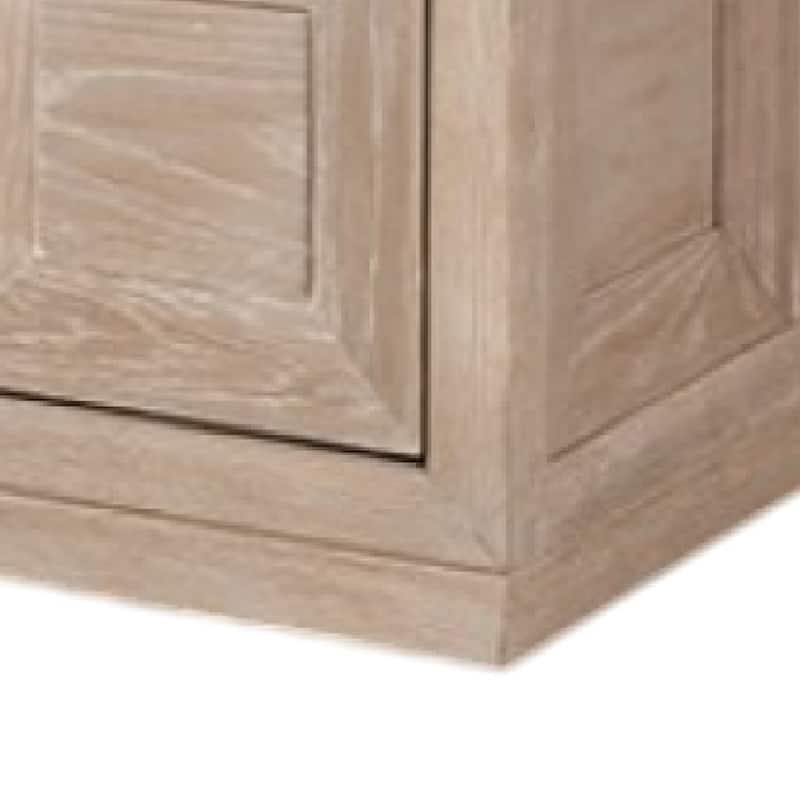 Kizie Coffee Table, 2 Drawers, Wheels, Tawny Brown Wood, 54 Inch