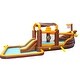 preview thumbnail 8 of 7, Inflatable Big Bounce House Playground Features a Cruise Ship Design and Includes a Slide, Splash Pool, Basketball Hoop