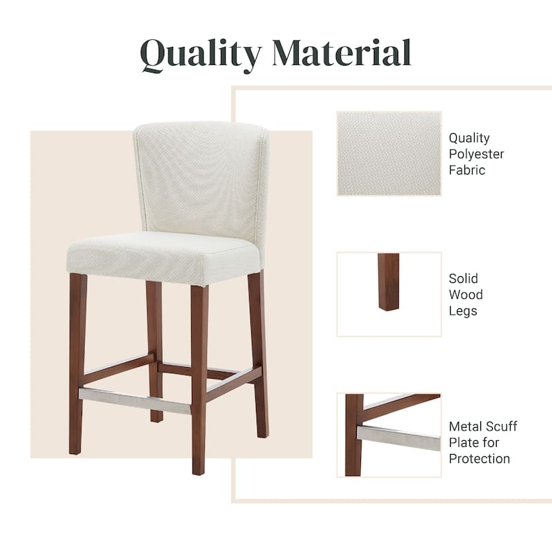 NPD Furniture Albie KD Fabric Counter Stool