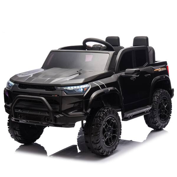 slide 2 of 118, 24V 4WD Ride-On Truck for Kids, Two-Seater, Remote Control, Bluetooth, Suspension System, Ages 3+