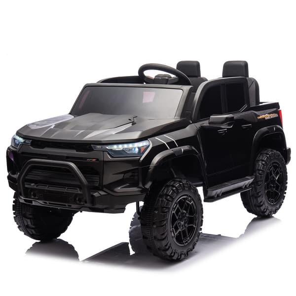 slide 2 of 118, 24V Kids Ride-On Electric Truck with Remote Control, 4 Motors, Suspension, and Bluetooth Connectivity