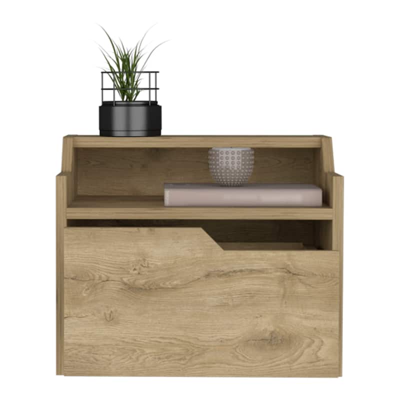 Floating Nightstand Chester, Bedroom, Light Gray,High quality and durable