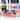 Glitzhome 14''L Patriotic/ Americana Wooden House Brush Trees Table Decor
