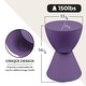 preview thumbnail 129 of 143, Boyd Round Side Table with Ribbed Design Base - Accent Hourglass End Table with Removable Lid for Living Room & Bedroom