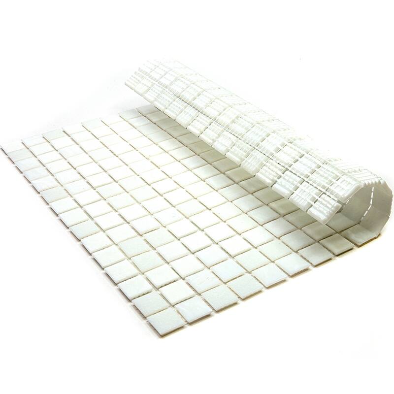 Apollo tile 12" x 12" Mingles Glossy Pearl White Glass Tile (20 sq ft/case) - 20 Pack
