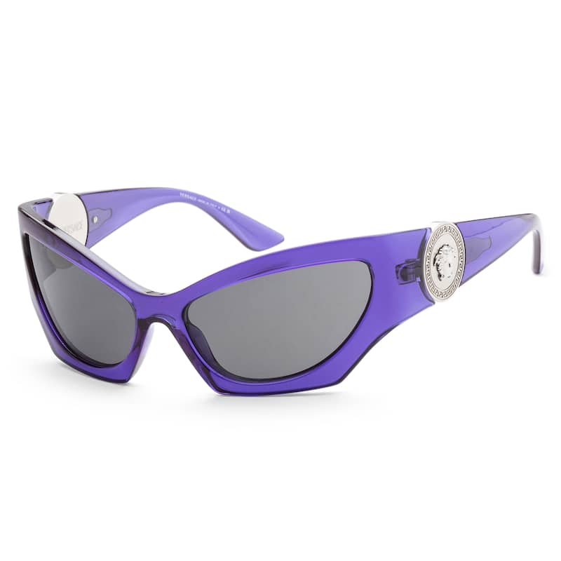 Versace Women's 60mm Transparent Violet Sunglasses