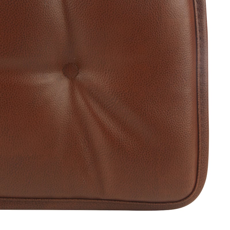 Klear Vu St. Germain Faux Leather Dining Chair Cushion Set (Set of 4 ...