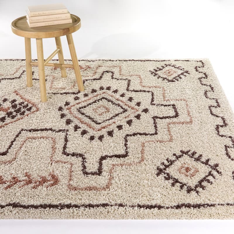Lynceus Moroccan Medallion Area Rug - 7'10" x 10'