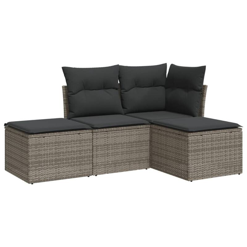 vidaXL Garden Sofa Set Gray - 21.7 x 21.7 x 14.6