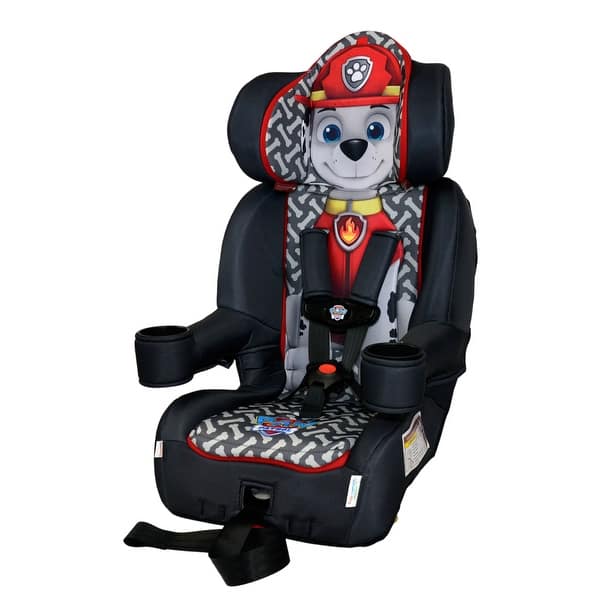 KidsEmbrace Nickelodeon Paw Patrol Marshall 2-in-1 Combination Harness Booster Car Seat - Black/Red