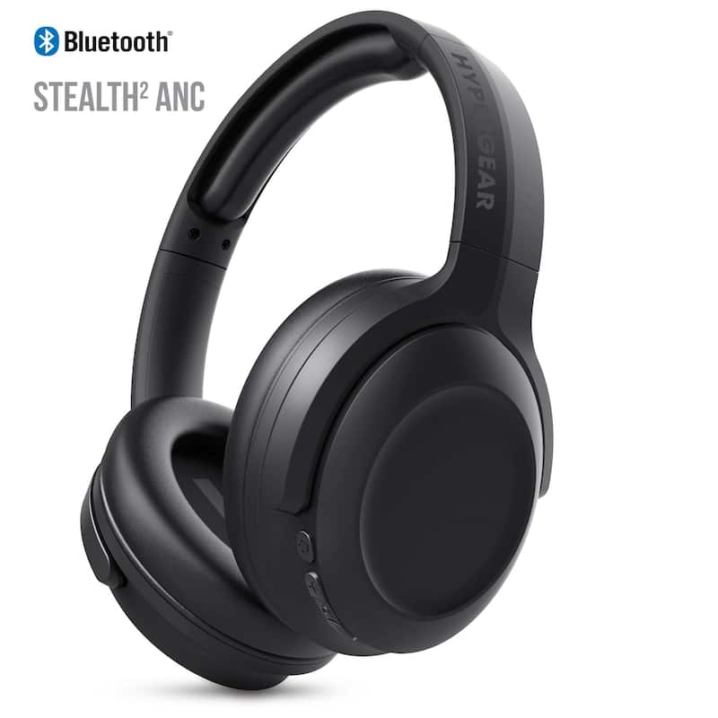 HyperGear Stealth2 ANC Wireless Headphones - Black