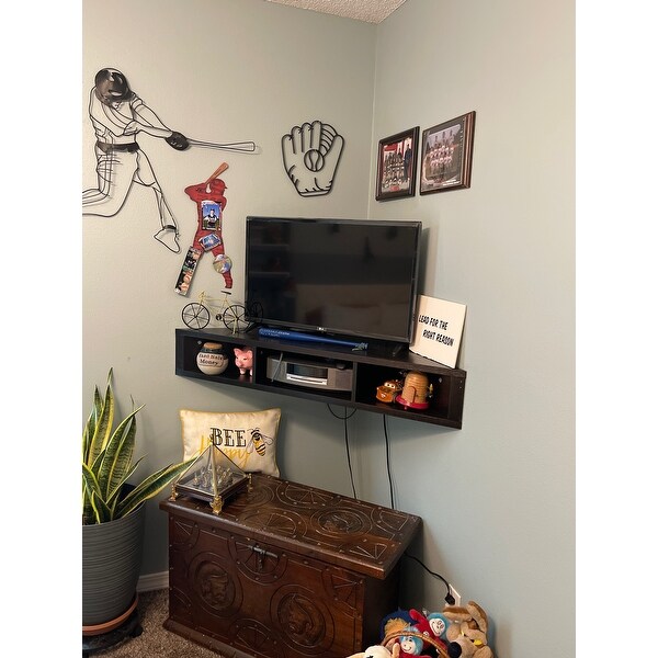 Furniture of America Sukhumi 47-inch Wall-mounted Corner TV ...