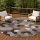 preview thumbnail 97 of 145, Machine Washable Indoor/ Outdoor Modern Loyd Chantille Rug Brown - 8' x 8'