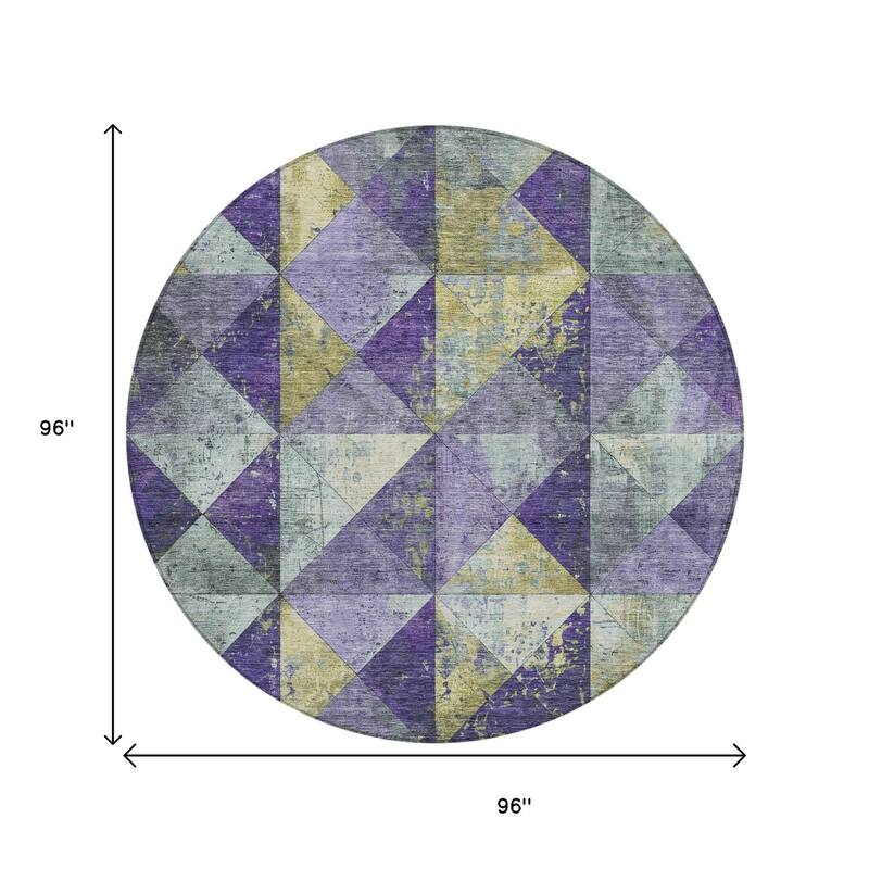 HomeRoots Geometric Transitional Rectangle Outdoor Rug