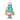 Pack of 8 Blue and Pink Stacked Macaron Christmas Ornaments 7.75"