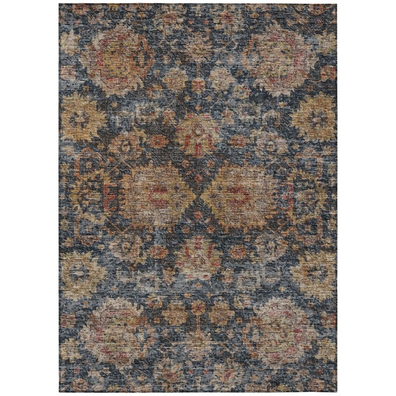 Machine Washable Indoor/ Outdoor Vintage Persian Chantille Rug