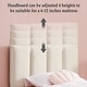 preview thumbnail 53 of 70, Kids Bed Frame, Height Adjustable Upholstered Bed, Twin Size Bed Set of 2